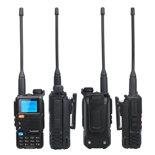 Image of Quansheng UV-5R Plus 50-600MHz Air Band Walkie Talkie Cross Band Intercom Scrambler NoAA Freq Copy FM Radio W/2200mah Battery