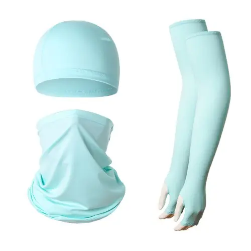 Image de Kit UV Protection 3 en 1 : Manchons, Masque & Chapeau