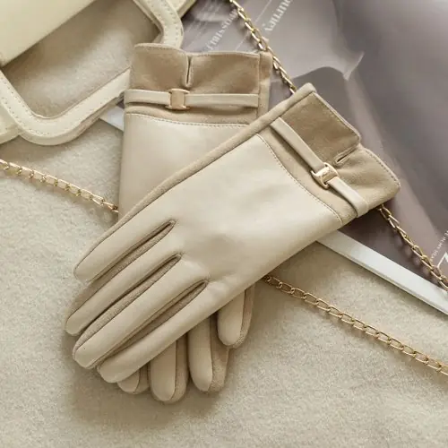 Image de Gants Hiver Daim Élégants pour Femmes