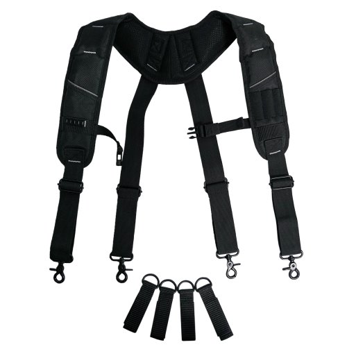 Image of Premium Padded Tool Belt Suspenders for Men – Heavy-Duty Carpenter, Construction & Electrician Work Suspender with Durable Attachment Loops