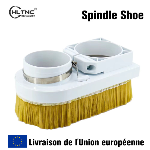 Afbeelding van CNC Spindel Schoen met Stofkap – 70-100mm voor Houtbewerking