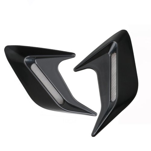 Immagine di Adesivi 3D per Sfiato Laterale Auto - Branchie di Squalo per Parafango con Effetto Flusso d'Aria, Set da 2 Pezzi per Personalizzazione Estetica