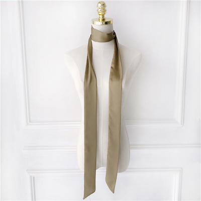 Zdjęcie Elegancki Długi Szalik 190x5 cm – Czerwony Choker z Szyfonu