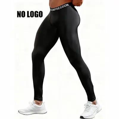 Image de Leggings de compression hommes sport respirants séchage rapide