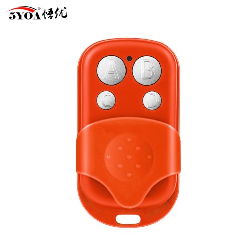 Immagine di Telecomando Universale 433 MHz con 4 Pulsanti per Apertura Porta Garage e Blocco ABCD - Trasmettitore a Pulsante per Controllo Accessi