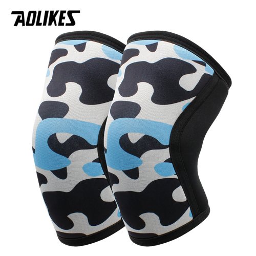 Imagen de AOLIKES Rodilleras para levantamiento de pesas, rodilleras de neopreno premium de 7 mm de grosor par...