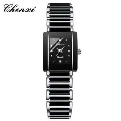 Image de Montres de Couple Rectangle Céramique - Élégance & Style