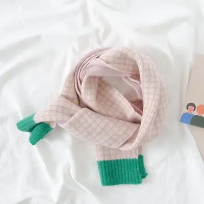 Image de Écharpe Hiver Enfant - Chaude & À Carreaux