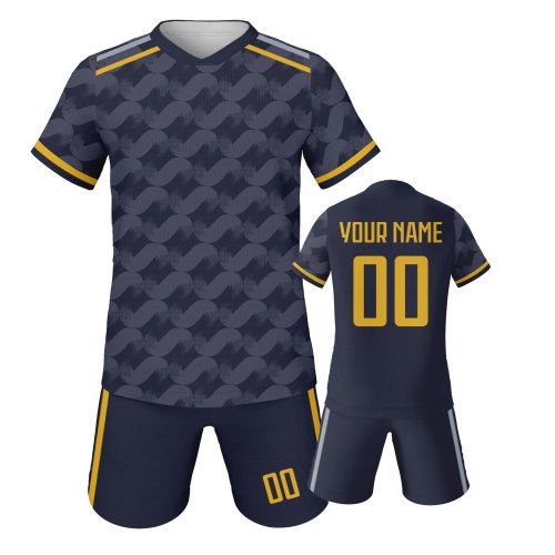 Afbeelding van Aangepaste Voetbalshirtset voor Kinderen – Gepersonaliseerd Jeugdteam Uniform met Naam en Nummer, Ideaal voor Training en Wedstrijden