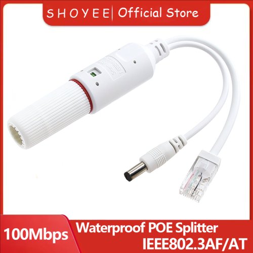 Bild von Wasserdichter PoE-Splitter IP67 – 48V auf 12V für Outdoor-IP-Kamera