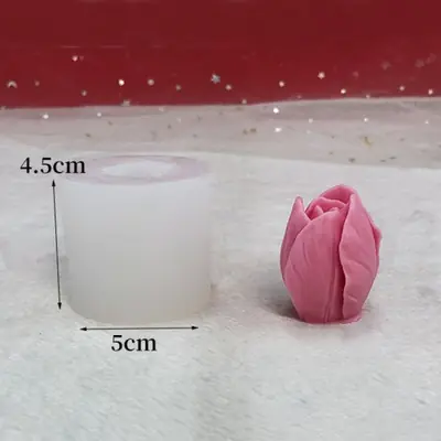 Image de Moule 3D Pivoine en Silicone - Création de Bougies, Savons & Décor