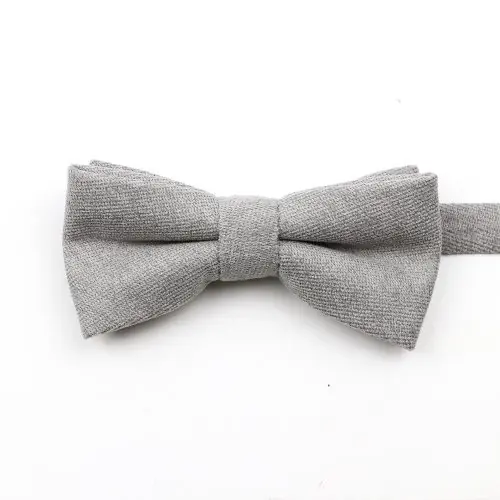 Image de Noeud Papillon Uni en Daim - Élégant & Doux pour Adultes et Enfants