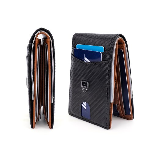 Image de Portefeuille Homme Mince RFID - Cuir & Pince à Billets