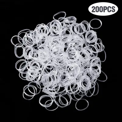 Image de cordes transparentes pour queue de cheval support élastique pour femmes et filles accessoires pour cheveux outils de coiffure