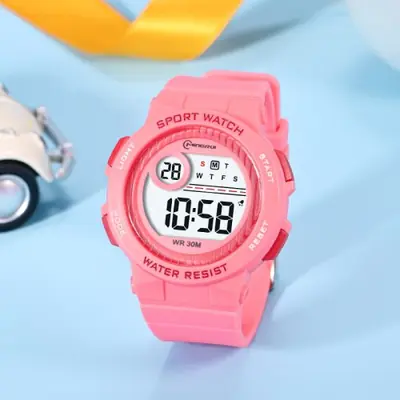 Image de Montre Sport Enfant Rose Étanche 30M