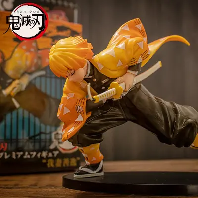 Image de Figurine Zenitsu Agatsuma - Demon Slayer 15cm
