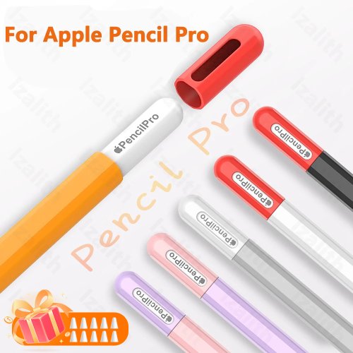 Afbeelding van Zachte Siliconen Hoes voor Apple Pencil Pro - Ultradun & Kleurrijk