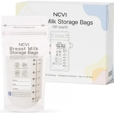 Image de Sacs de conservation du lait maternel 200ml - Double scellé & sans BPA