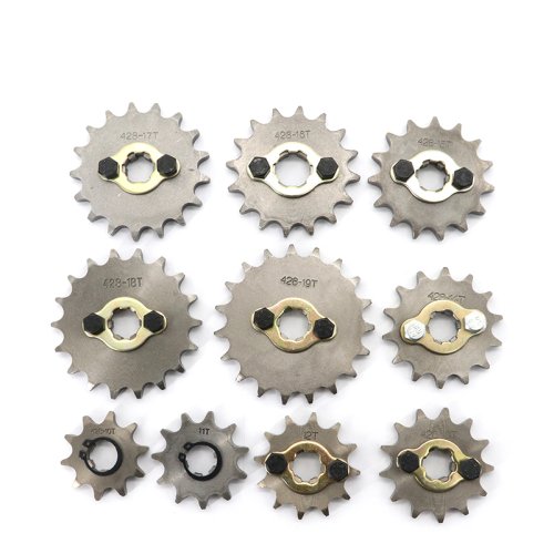 Imagen de Piezas de motocicleta piñón 428 10T 11T 12T 13T 14T 15T 16T 17T 18T 19T 17mm 20mm engranaje para Dirt Pit Bike ATV Quad Go Kart Buggy