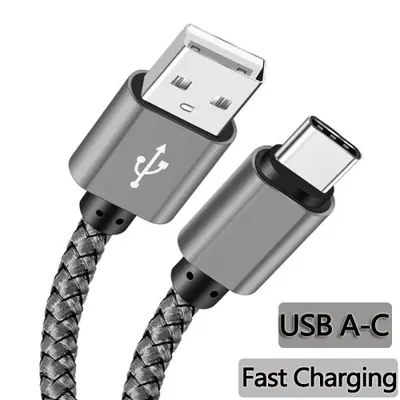 Image de Câble USB-C Rapide en Nylon - Charge & Sync pour Smartphones