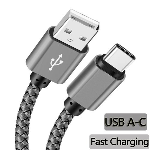 Premium Nylon USB-A to USB-C Charging Cable for Fast Charging – Compatible with Huawei, Samsung, and All Android Devices – Durable 1m, 2m, 3m Length Options