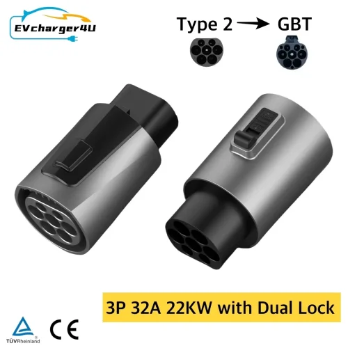Image of IEC 62196 Type 2 to GB/T EV Charging Adapter Converter – 250V 32A Plug-In Solution for Electric Vehicles