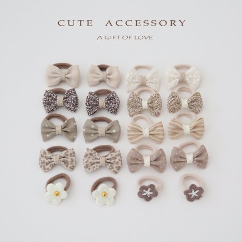 Image of Adorable Kids Hair Accessories Set – 10-Pack Soft Elastic Hair Ties, Cute Bow Clips & Hair Ropes for Girls – Gentle on Hair, Perfect for Everyday Styling