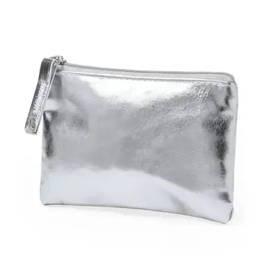 Image de Portefeuille Étanche en Cuir PU avec Fermeture Éclair - Style Argent & Or