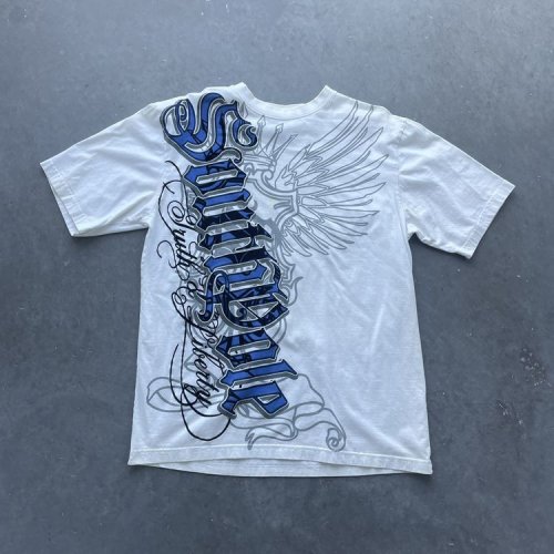 Immagine di T-Shirt Donna Hip Hop Anni '90 con Grafica Vintage – Streetwear Americano in Cotone Puro, Taglio Baggy, Maniche Corte per Look Casual e Urbano