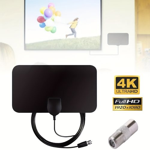 Bild von Tragbare HD-Digitale TV-Antenne für Smart-TV – 4K & 1080p Empfang, Innenausführung, Neueste Technologie 2023