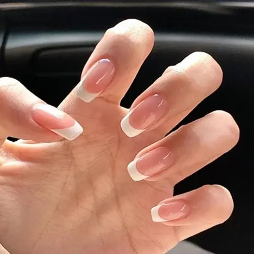 Image de Faux Nœud Papillon Portable pour Ongles - Manucure DIY Blanc