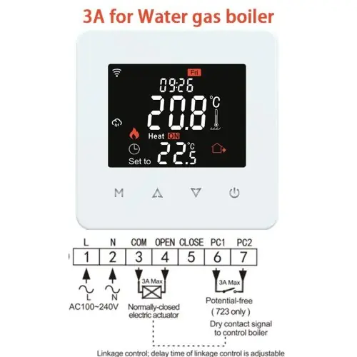 Image de Thermostat Intelligent Tuya Wi-Fi - Contrôlez Votre Chauffage à Distance