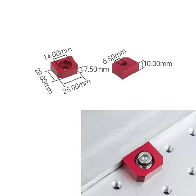 Image de Gabarit CNC d'Angle avec Bande de Positionnement en Aluminium