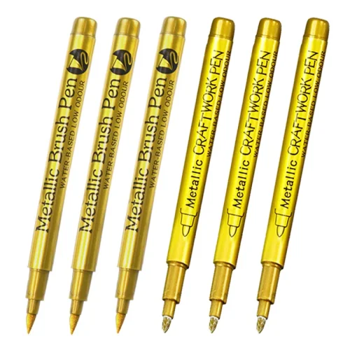 6Pcs Mix Gold