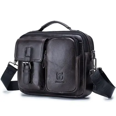 Image de Sac à bandoulière en cuir pour hommes - Élégant & pratique