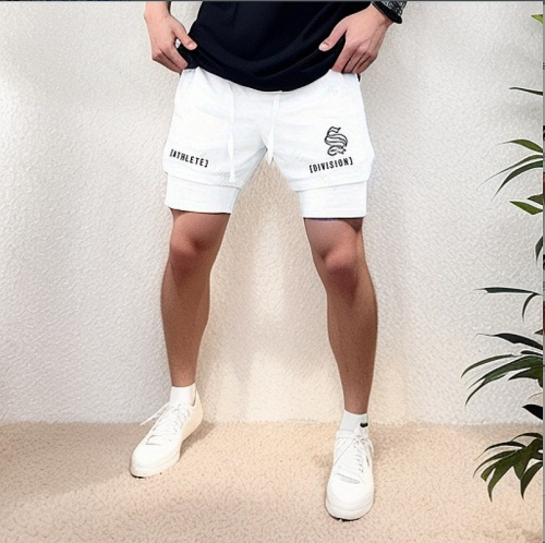 Afbeelding van Comfortabele 2-in-1 Ademende Sportshorts voor Heren – Dubbeldeks Jogging Shorts met Snel Droog Technologie voor Fitness, Gym en Dagelijks Gebruik