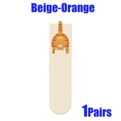 1Pairs-Beige Orange