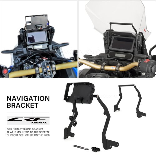 Imagen de Soporte de teléfono USB para Honda CRF 1100L Africa Twin ADVENTURE SPORTS CRF1100L Africa twin 1100 soporte de navegación GPS para motocicleta
