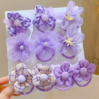 Image de Boucles de Cheveux Enfants - Lot de 10 Bandes Élastiques Mignonnes