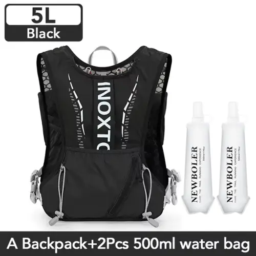 Paquetes y agua bolsa