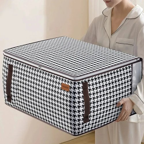 Immagine di Borsa Organizzativa per Trapunte in Tessuto Non Tessuto Resistente – Grande Capacità per Abbigliamento Domestico e Viaggi
