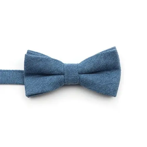 Image de Noeud Papillon Uni Effet Daim - Adulte, Enfant ou Ensemble