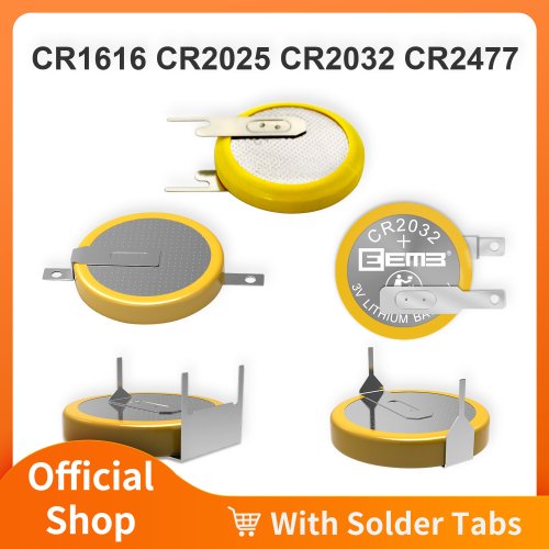 Image of 10-Pack CR1616 Batteries with Solder Tabs – Premium Lithium Coin Cells for Game Boy Color, Game Boy Advance & Portable Electronics