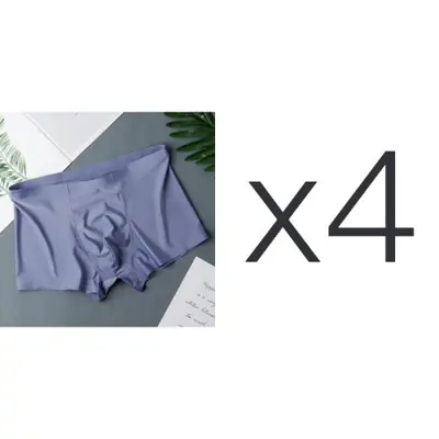 Image de Boxers Homme Soie Ultra Minces - Lot de 4