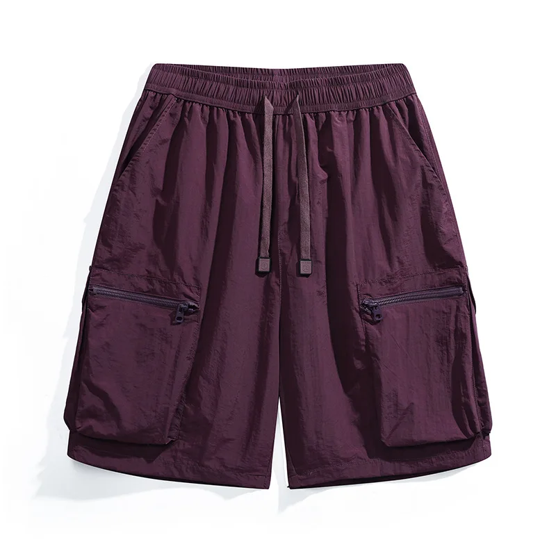 Immagine di Pantaloncini da uomo in nylon di seta ghiaccio Bermuda ad asciugatura rapida Uomo Extra Large Size 1...