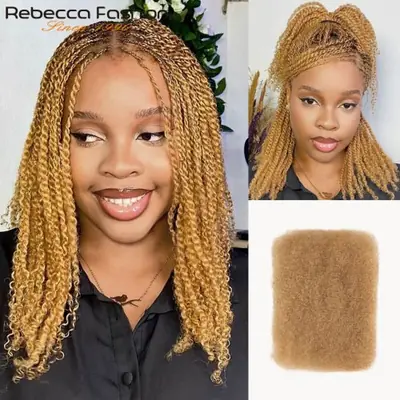 Image de Cheveux afro crépus Remy naturels pour tresses boho