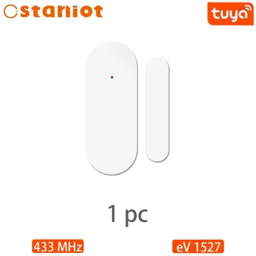 Image de Alarme Maison Sans Fil 433MHz - Détecteur de Porte et Fenêtre Intelligent