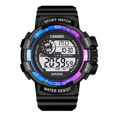 Image de Montre Numérique Enfant LED Étanche - Style Militaire
