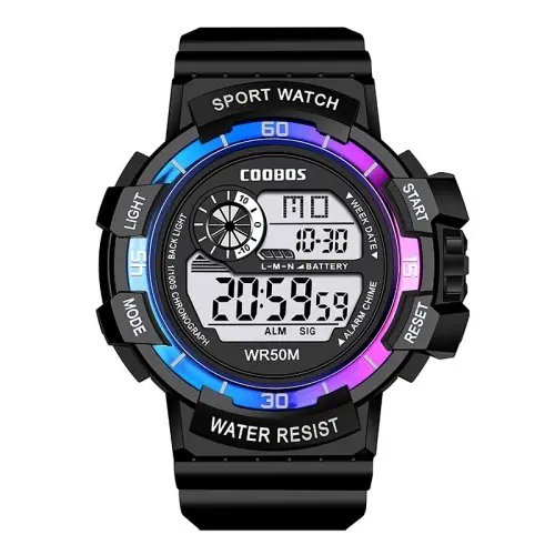 Image de Montre Numérique Enfant LED Étanche - Style Militaire