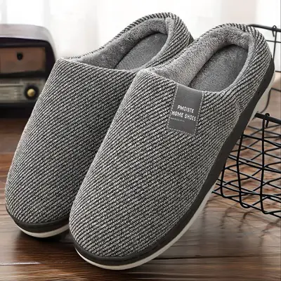 Image de Pantoufles Hommes Confort & Luxe - Mousse Mémoire de Forme
